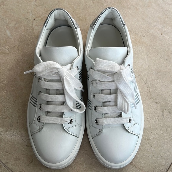 Hermes Advantage Metallic Nappa / Calfskin Women’s Sneaker - Picture 1 of 16